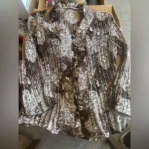Boho Larry Levine Petite Blouse